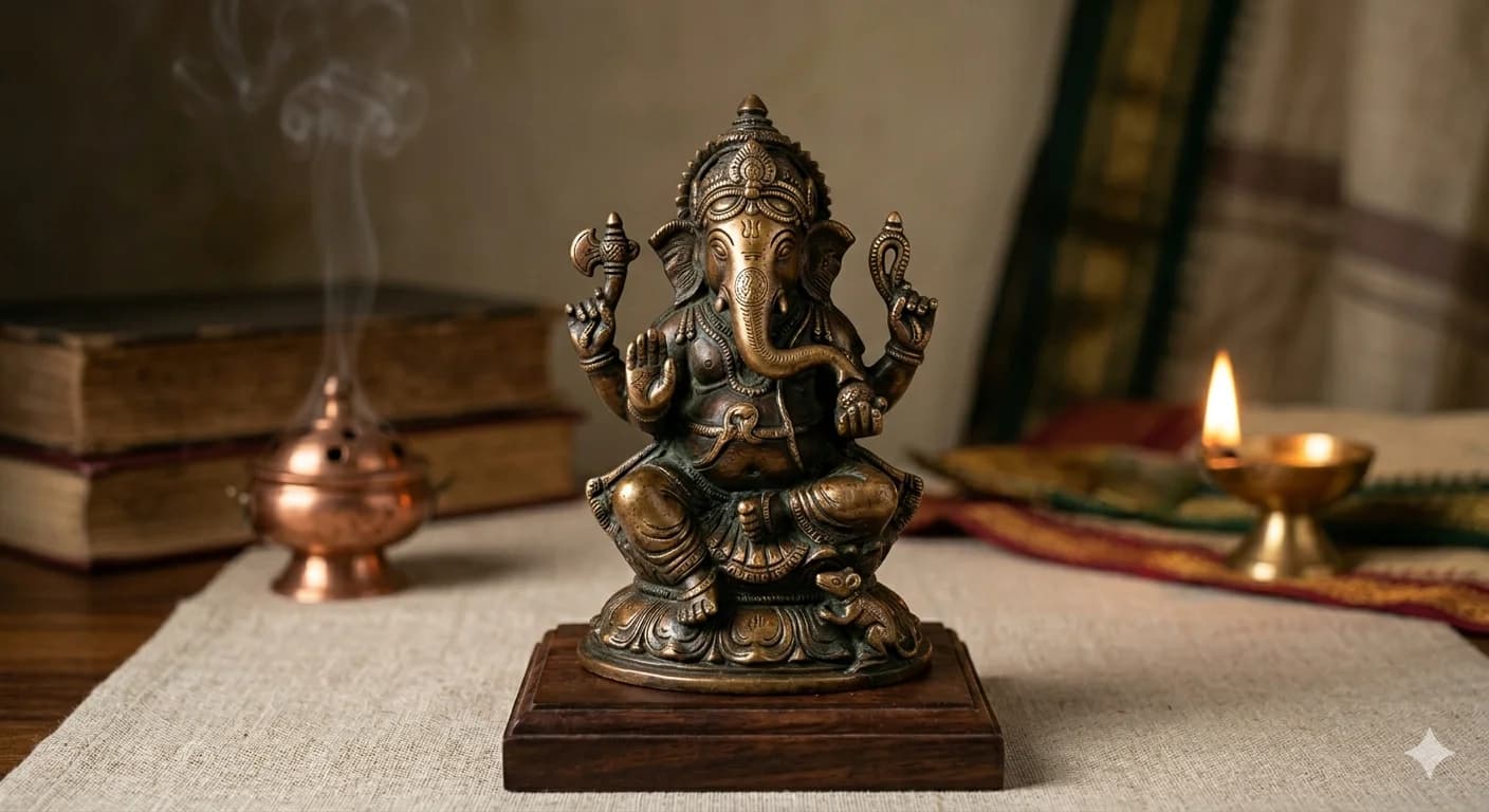 Handcrafted Bronze Lord Ganesh Statue